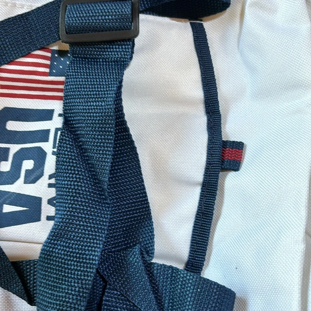 Team USA Duffle Bag White and Navy TEAM USA SMALL DUFFLE BAG RETRO OLYMPics